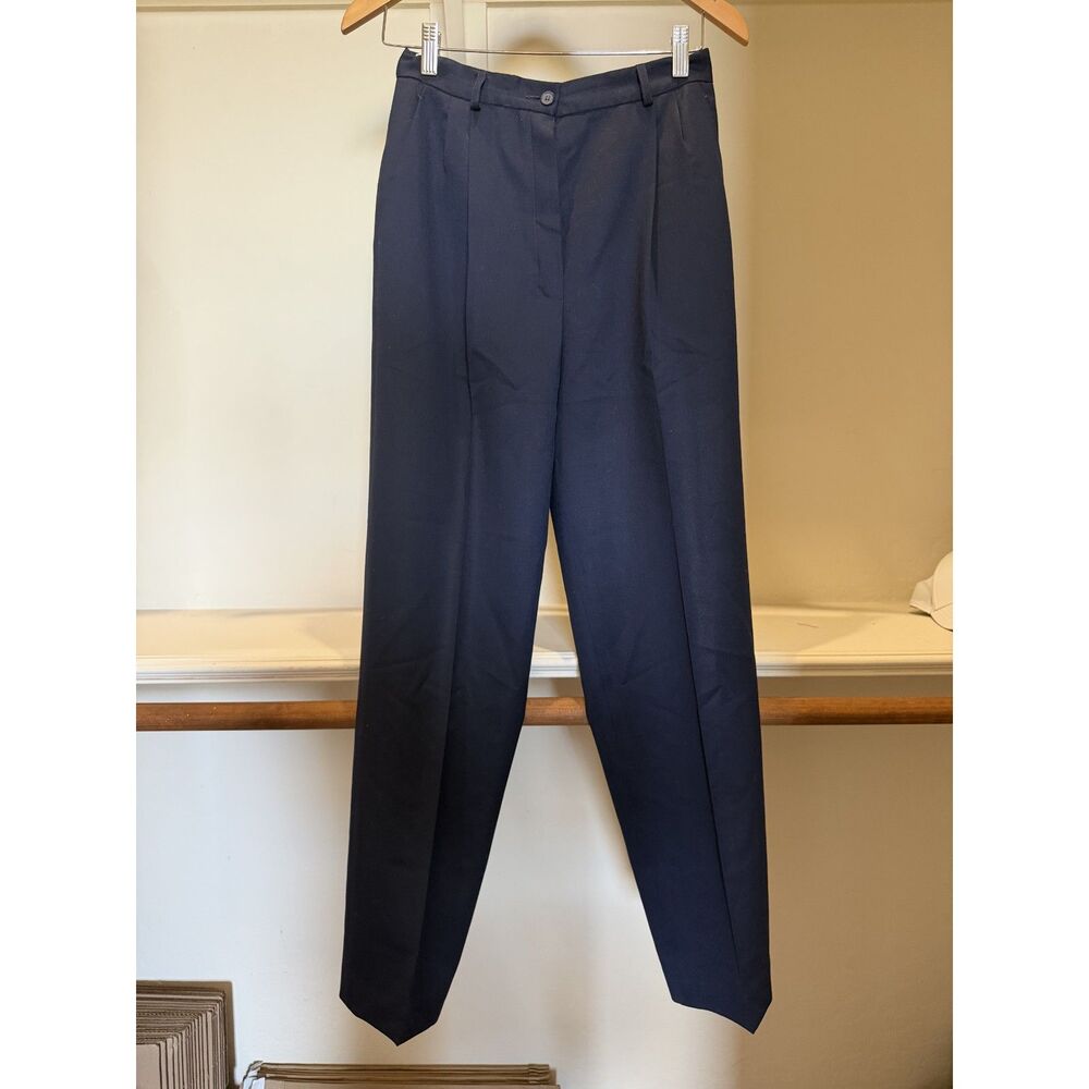 Pendleton 100% Wool Pleated Pants in Navy